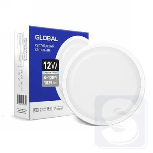 Антивандальный светильник GLOBAL 12W 5000K 1-GBH-1250-C