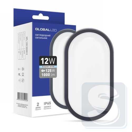 LED светильник GLOBAL HPL 12W 5000K E 1-HPL-004-E