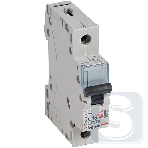 Автомат 1P Legrand TX3 тип С 16А 6кА