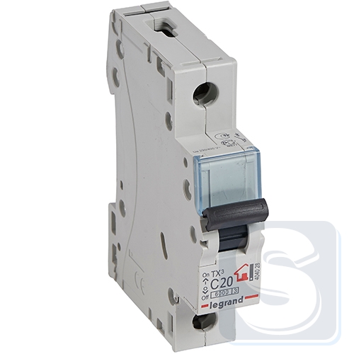 Автомат 1P Legrand TX3 тип С 20А 6кА