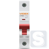 Автомат RS4 1п 32А С 4,5кА VIDEX RESIST VF-RS4-AV1C32-2