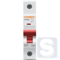 Автомат RS4 1п 63А С 4,5кА VIDEX RESIST VF-RS4-AV1C63-2