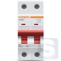 Автомат RS4 2п 6А С 4,5кА VIDEX RESIST VF-RS4-AV2C06