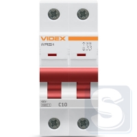 Автомат RS4 2п 10А С 4,5кА VIDEX RESIST VF-RS4-AV2C10-2
