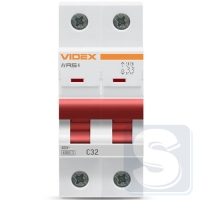 Автомат RS4 2п 32А С 4,5кА VIDEX RESIST VF-RS4-AV2C32-2