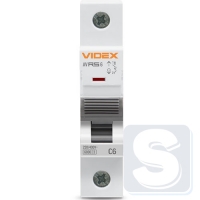 Автомат RS6 1п 6А С 6кА VIDEX RESIST VF-RS6-AV1C06-2
