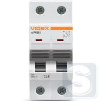 Автомат RS6 2п 16А С 6кА VIDEX RESIST VF-RS6-AV2C16-2