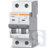 Автомат RS6 2п 16А С 6кА VIDEX RESIST VF-RS6-AV2C16