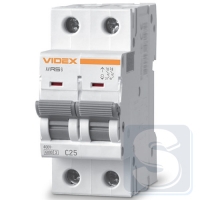 Автомат RS6 2п 25А С 6кА VIDEX RESIST VF-RS6-AV2C25