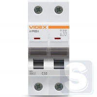 Автомат RS6 2п 32А С 6кА VIDEX RESIST VF-RS6-AV2C32-2