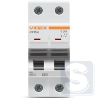 Автомат RS6 2п 63А С 6кА VIDEX RESIST VF-RS6-AV2C63-2