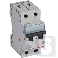 Автомат 2P Legrand TX3 16А тип С 6кА