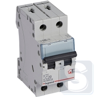 Автомат 2P Legrand TX3 20А тип С 6кА
