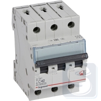 Автомат 3P Legrand TX3 тип С 40А 6кА
