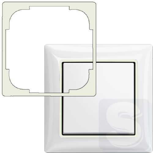 Декоративная вставка ABB Basic 55 белый шале