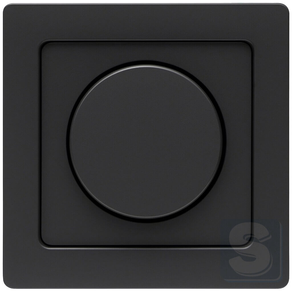 Димер LED 3-40 Вт антрацит Hager Berker Q1 (2909+11376086-Q1) -1