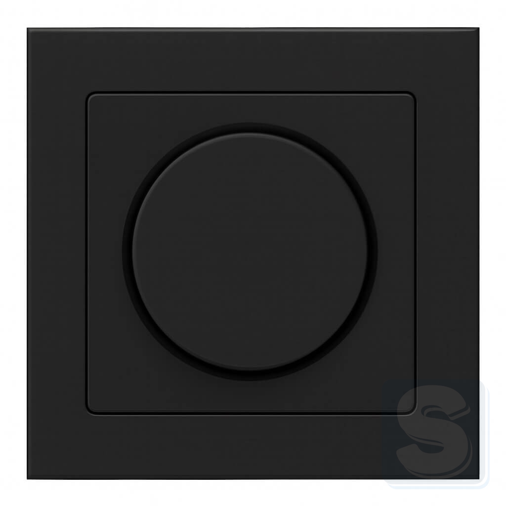 Димер LED 3-40 Вт антрацит Hager Berker Q3 (2909+11376086-Q3)