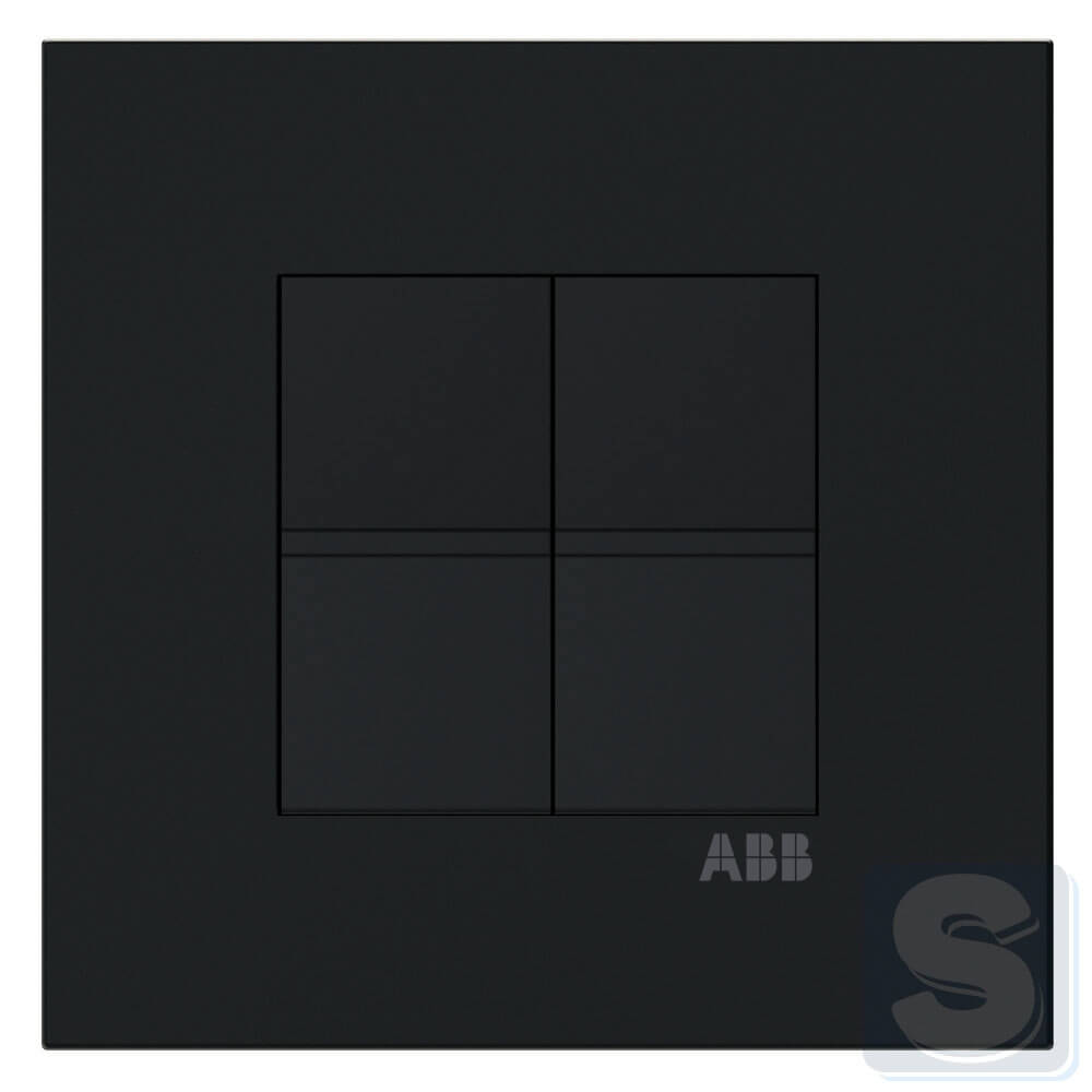 Вимикач 2кл. ABB Zenit S Чорний матовий N2101 NT(2шт.) 2CLA210100N1501 -1