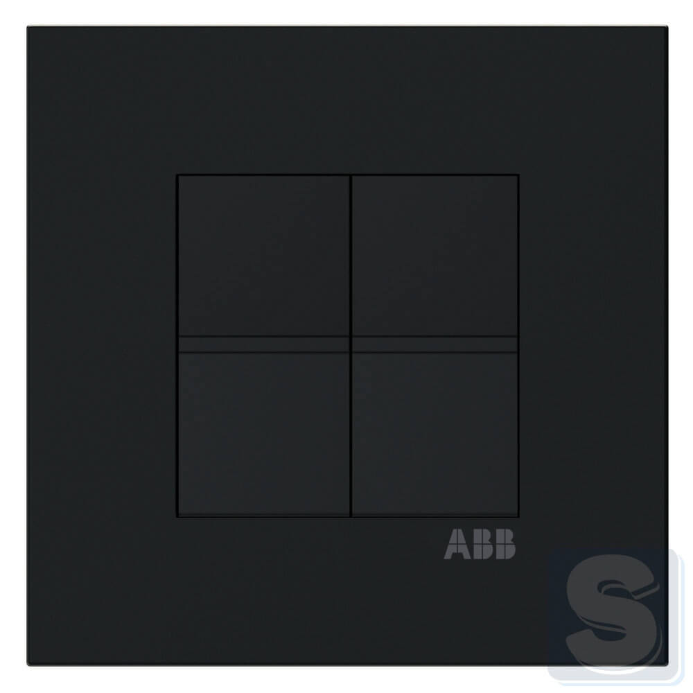 2кл. ПРОХІДНИЙ ABB Zenit Чорний матовий N2102 NT(2шт.) 2CLA210200N1501 -1