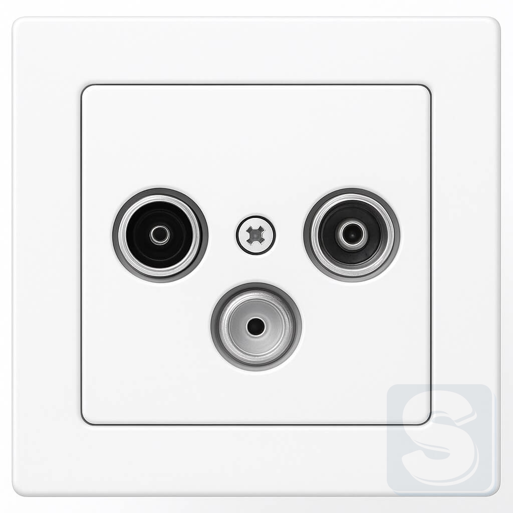 ТV-SAT полярна білизна Hager Berker Q1 (4522+12036089-Q1)