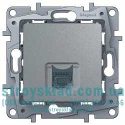 Розетка интернет RJ-45 UTP Legrand Etika 672441 алюминий