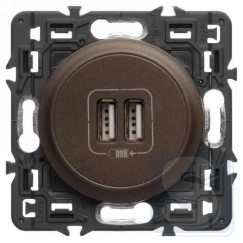 Розетка USB двойная Legrand Сeliane Графит