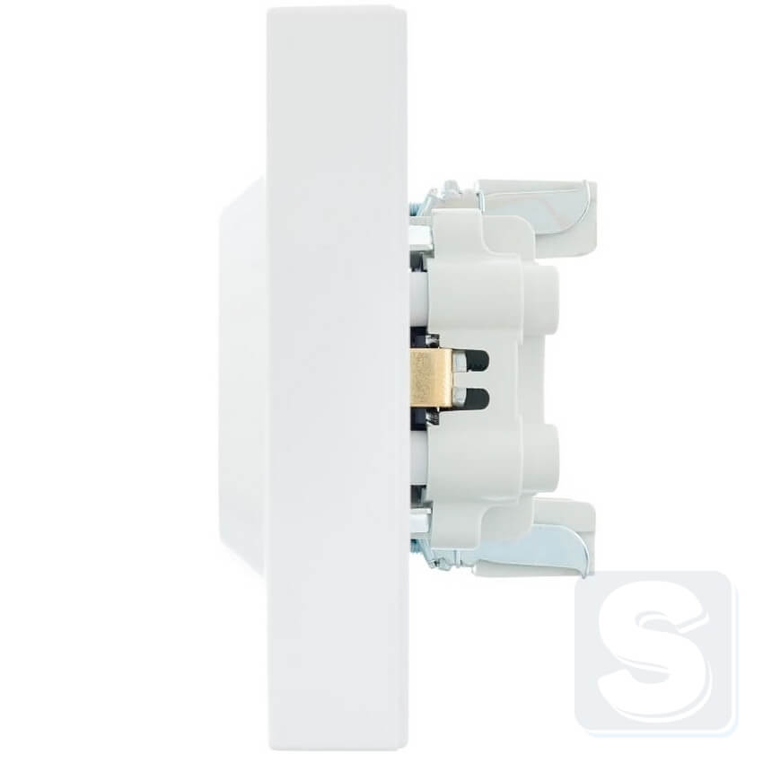 Розетка 2-а із з\к Lezard VESNA Білий без рамки 742-0200-127B -2