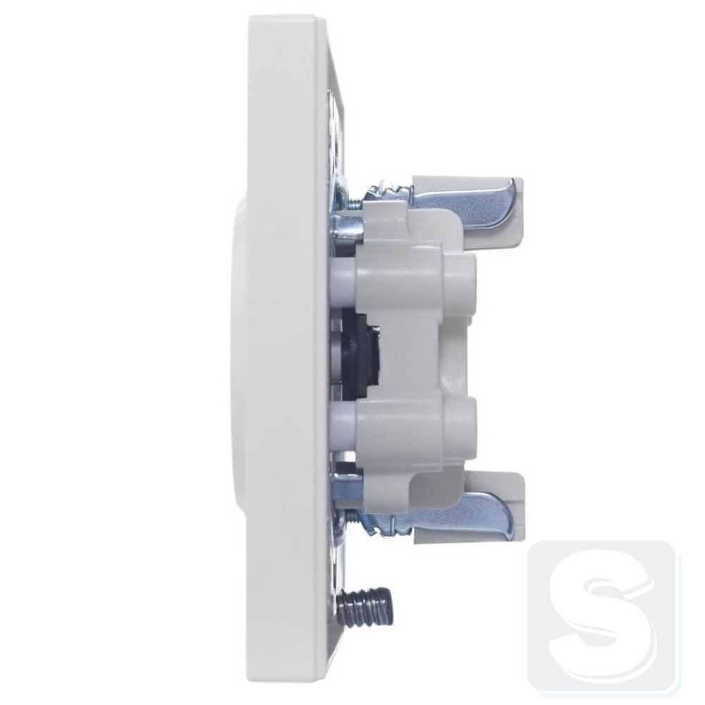 Розетка 2-а без з\к Lezard VESNA Білий без рамки 742-0200-128B -3