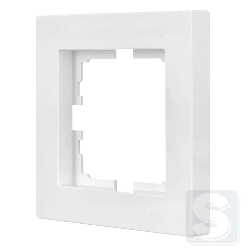 Рамка на 1 пост Lezard VESNA Білий 742-0200-146 -1