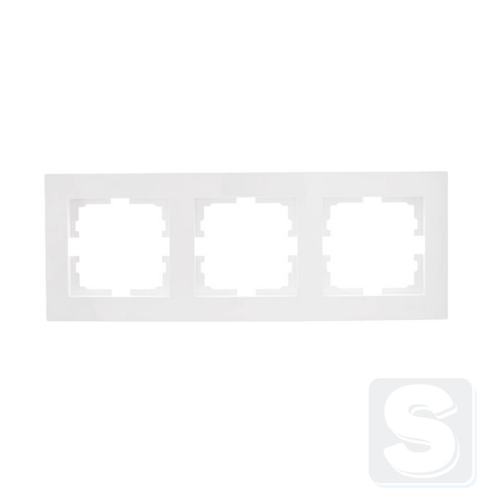 Рамка на 3 пости горизонтальна Lezard VESNA Білий 742-0200-148