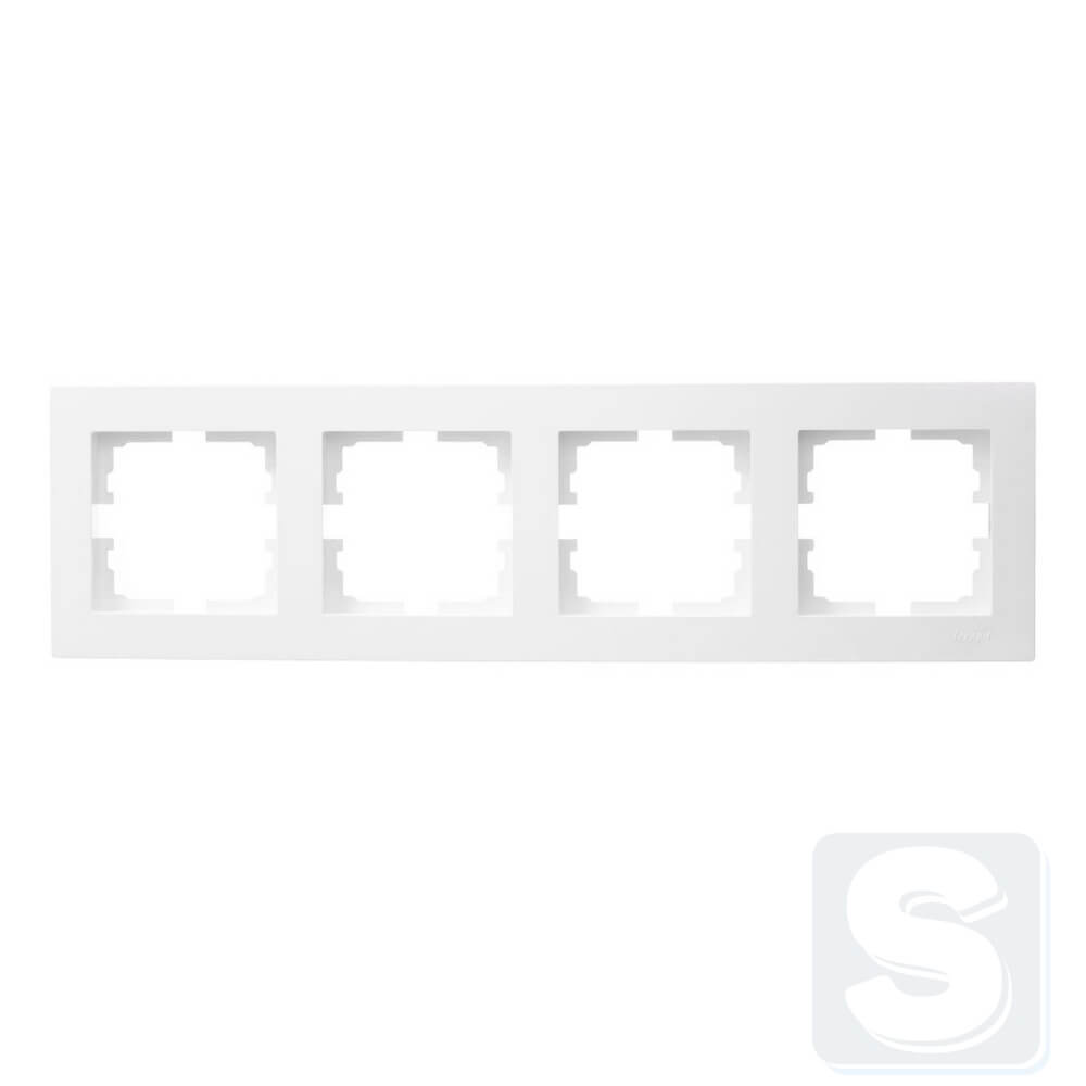 Рамка на 4 пости горизонтальна Lezard VESNA Білий 742-0200-149