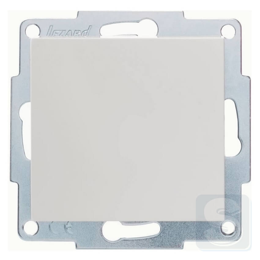 Вимикач 1кл Lezard VESNA Білий без рамки 742-0288-100 -2