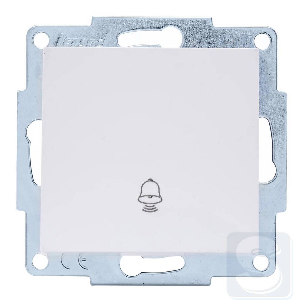 Кнопка дзвінка Lezard VESNA Білий без рамки 742-0288-103 -2