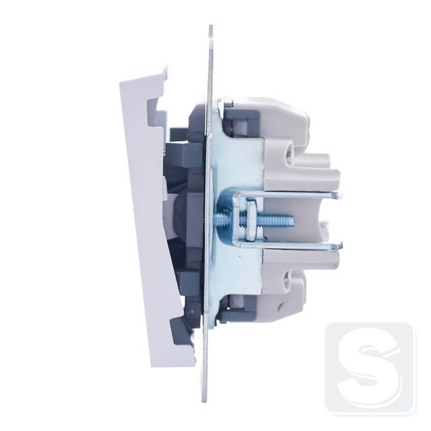 Вимикач 3кл Lezard VESNA Білий без рамки 742-0288-109 -4