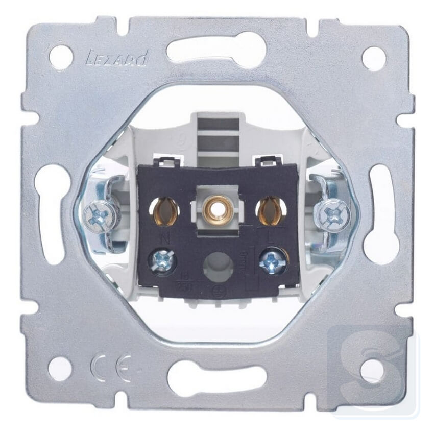 Розетка без з\к 16A/220V Lezard VESNA Білий без рамки 742-0288-121B -2