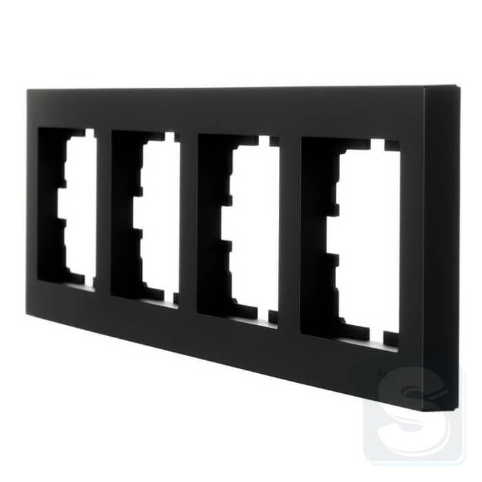 Рамка на 4 пости Lezard VESNA чорний антрацит 742-4200-149 -2