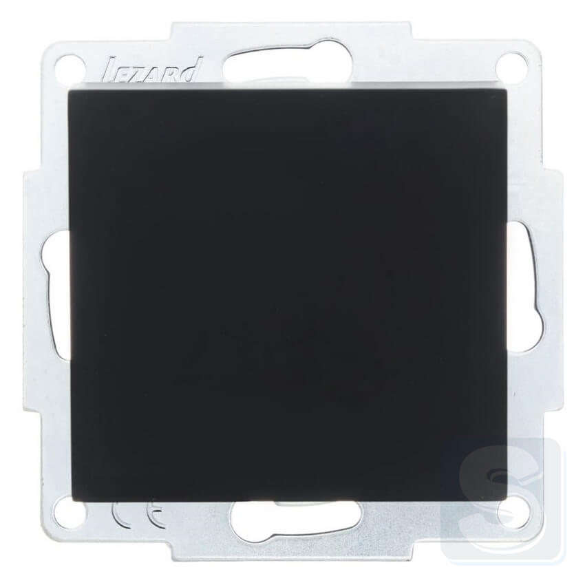 Вимикач 1кл Lezard VESNA чорний антрацит 742-4288-100 -1