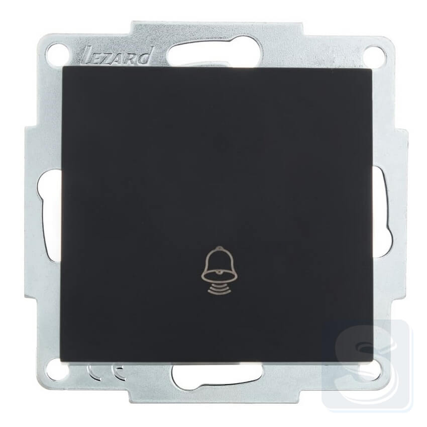 Кнопка дзвінка Lezard VESNA чорний антрацит 742-4288-103 -1