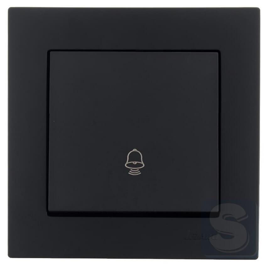 Кнопка дзвінка Lezard VESNA чорний антрацит 742-4288-103