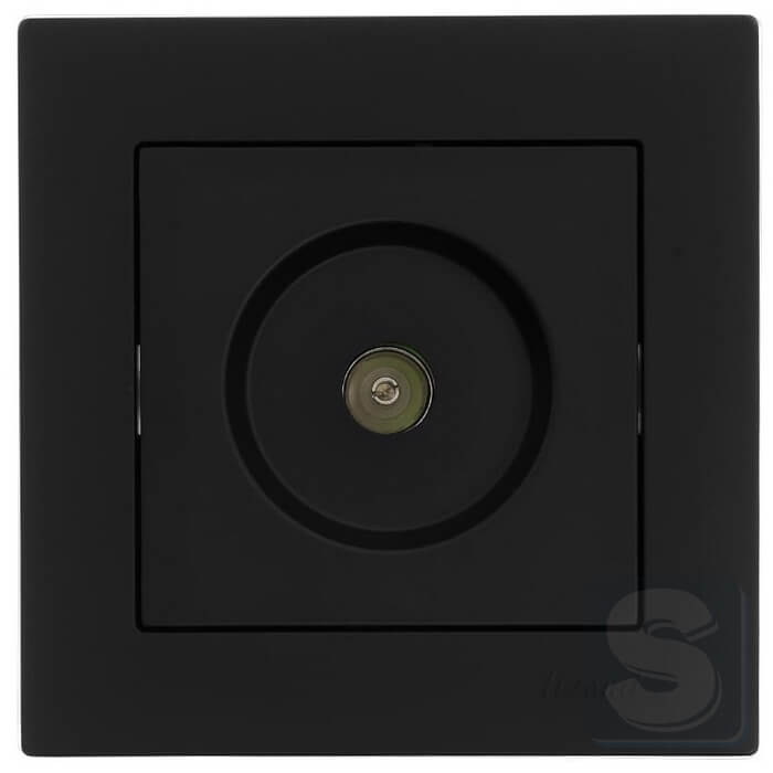 Розетка TV Lezard VESNA чорний антрацит 742-4288-129