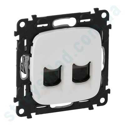 Розетка RJ11+RJ45 Кат.6 UTP Legrand Valena Allure Белый 