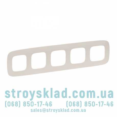 Рамка на 5-постов Valena Allure 754315 слоновая кость