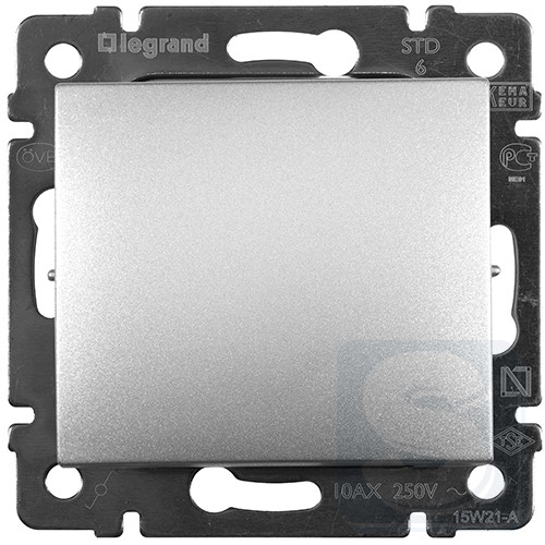 Переключатель 1-кл Legrand Valena 770106 алюминий