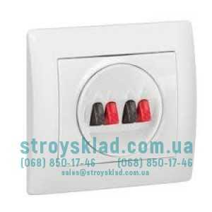 Панель аудио розетки двойной Legrand Galea Life 771025 белый