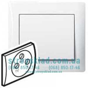 Панель розетки телевизионной TV-FM-SAT Legrand Galea Life 771073 белый