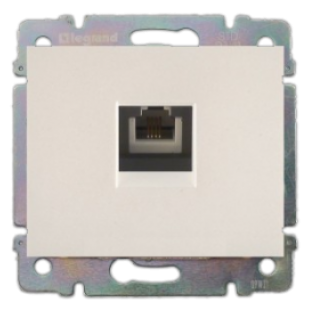 Панель розетки телефонной RJ 11 с 1-гнездом Legrand Galea Life 771595 перламутр