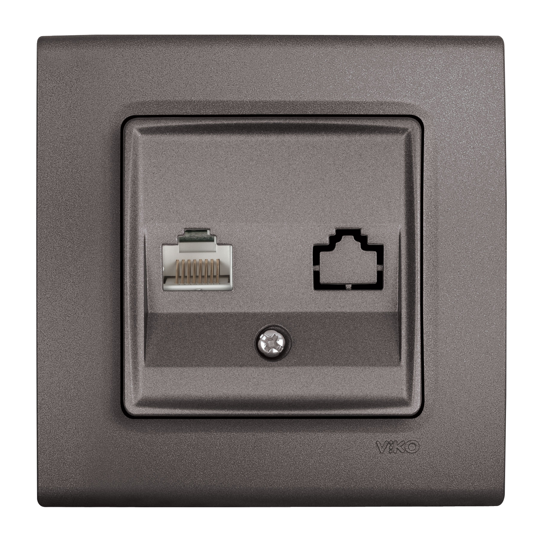 Розетка комп'ютерна RJ45 Viko Linnera Антрацит 90405032