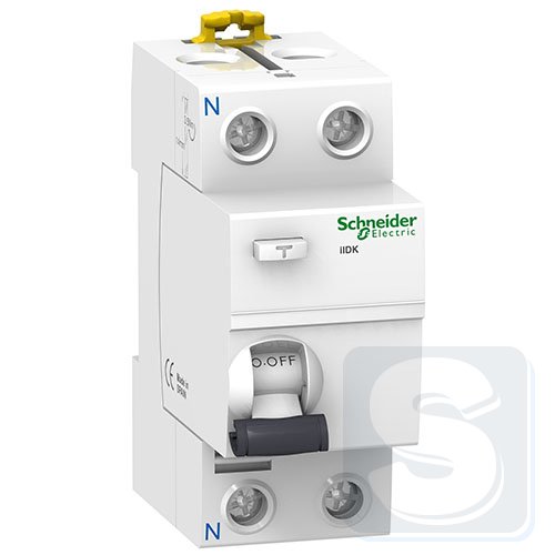 УЗО Schneider Acti9 25А iIDK 1P+N 30мА тип АС A9R50225-2