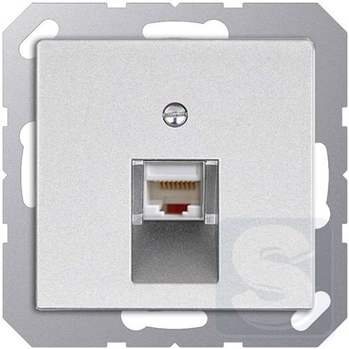 Розетка компьютерная RJ45 JUNG Eco Profi Алюминий