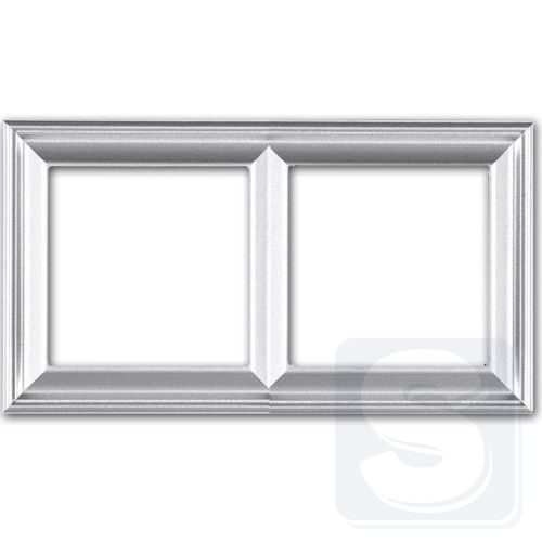 Рамка 2 поста, алюминий JUNG Eco Profi Design EPD482AL